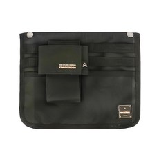 KZM OUTDOOR 素面椅側置物袋 含杯套, 黑色, 1個