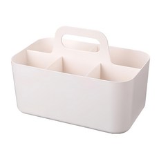 小麥購物 五格款手提分隔收納盒 C604 24.8 x 15.4 x 17.5cm 459g, 1個, 白色