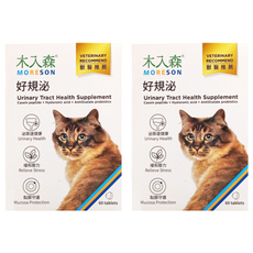 MORESON 木入森 貓咪好規泌保健錠 舒緩刺激, 泌尿系統/腎臟護理, 60顆, 2盒
