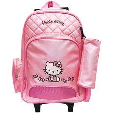 Hello Kitty 凱蒂貓 拉桿書包 + 筆袋