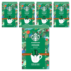 STARBUCKS 星巴克 濾掛咖啡 家常咖啡, 9g, 4包, 5盒