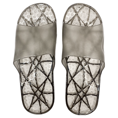 WUWU 森哲厚 岩石浴室拖鞋 男 J13, 黑色, 1雙