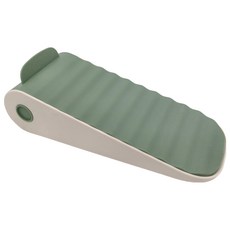 可調節鞋子收納架, 舒適PP材質, 突出式拉手, 堅固加厚底部, 綠色, 1個