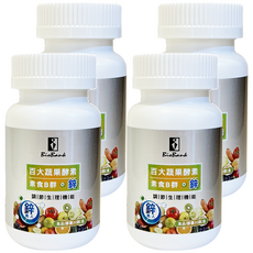 BioBank 大金宏醫 百大蔬果酵素 素食B群 + 鋅, 30顆, 15g, 4罐