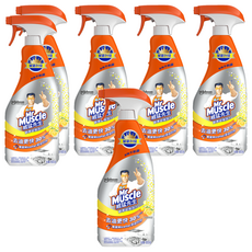 Mr Muscle 威猛先生 廚房清潔劑 超強效+，去油更快30%，除菌99.9%，無刺鼻味道, 500g, 6瓶