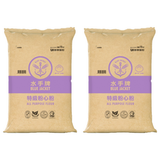 聯華製粉 BLUE JACKET 水手牌 水手特級粉心粉中筋麵粉 適用於包子、饅頭、麵條、水餃皮、蔥油餅及中式點心, 10kg, 2包