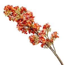 Floral M 花藝 仿真花 初戀悸動丁香花, 復古橘紅, 1個