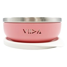 VIIDA Soufflé 304L抗菌不鏽鋼餐碗, 甜心粉, 1組