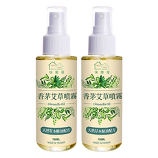 HAPPY HOUSE 快樂屋 香茅艾草噴霧, 100ml, 2瓶