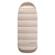 Naturehike 挪客 春暉睡袋 B180 可機洗 加寬帶帽 露營睡袋, 1個, 米色