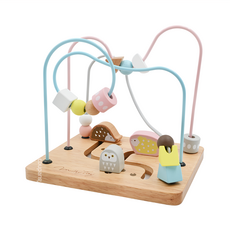 Ed.Inter 動物軌道珠珠 Set, 全方位圓滑設計益智動物積木互動玩樂, 無毒安全塗料, 1組