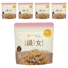 The Chala 蕎拉燕麥 纖女燕麥脆片 芝麻, 低溫烘烤 0添加 益生元助消化, 130g, 5包