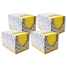 Crova Mall 抽取型拋棄式洗碗布 黃色, 30條, 4盒