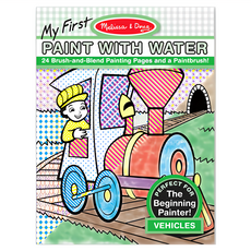 Melissa&Doug 瑪莉莎 繪圖本 水彩初學 交通工具, My First PAINT WITH WATER, Melissa & Doug LLC
