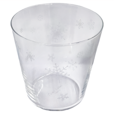 TOMI GLASS 富哨子 變色寬口水杯 300ml, 冬日雪花, 1個