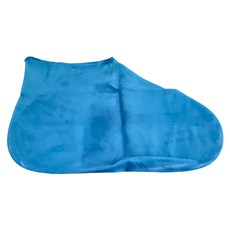 高彈力乳膠輕便雨鞋套 M, 藍色, 3雙