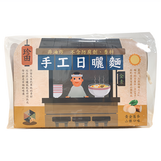 珍田生機 手工日曬麵 黃金蕎麥山藥口味, 600g, 1包