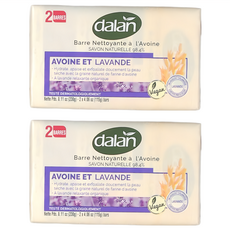 dalan 達欖 燕麥舒緩潔膚皂套裝, 98.4%天然皂, 115g, 2個