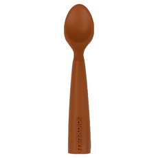 MiNiKOiOi 副食品矽膠湯匙, 焦糖棕, 1支