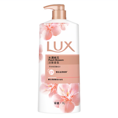 LUX 麗仕 沐浴乳 水潤桃花 淡雅香氛 1L, 1瓶