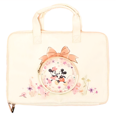 迪士尼 ChuChu系列 皮革筆電包, 米奇米妮 白色, 1個