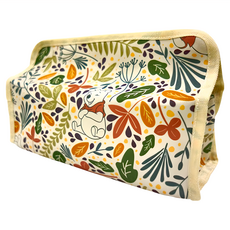 收納王妃 Disney 迪士尼 小熊維尼布藝桌上鈕扣面紙套, 植物米色