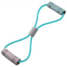 AHOYE 美背8字拉力繩/彈力繩/彈力帶/阻力帶, 1個, 湖水綠