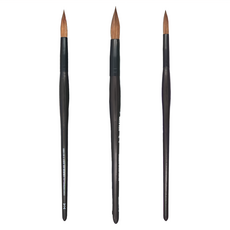 Macro Wave 馬可威 齊峰水彩毛筆, 1組, 10號 + 14號 + 18號