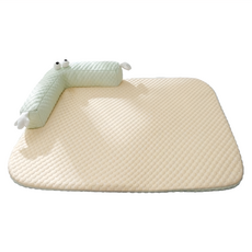 SassyDog 寵物墊 冰絲床墊 冷感 豆豆 方形大眼, 果綠色, 1個