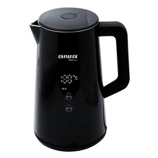 Aiwa 愛華 微電腦觸控式電茶壺, 1.5L大容量, 英國STRIX溫控器, 5段預設控溫, LED溫顯, 2小時恆溫設定, 防乾燒保護, 360°旋轉, AK-1538F1