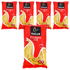 GALLO 西班牙小筆尖麵 PLUMAS N.3 杜蘭小麥製成, 250g, 5包