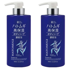 KUMANO 熊野油脂 麗白 薏米高保濕沐浴露 600ml, 2瓶