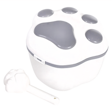 Truly House 寵物保鮮儲糧桶 附飼料鏟 大號 (8-10L), 白色, 8L, 1個