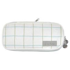 KOKUYO 國譽 Line Field NOViTA-R 擴充式薄型筆袋 - 尺寸: W210xD93xH30(+40)mm, 綠藍色, 1個