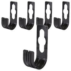 小麥購物 水管專用掛架 C271 106g 5個, 黑色