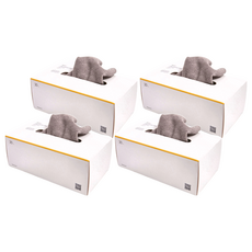 HOLA 和樂家居 REAL RPET 拋棄式抹布 22 x 22 x 0.2cm 淺灰 10g, 20個, 4盒