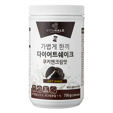 VITAHALO 代餐奶昔粉 750g 餅乾奶油味, 1罐