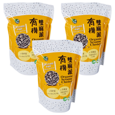 口福不淺 有機雙麻派, 天然手作烘焙，非油炸, 500g, 3袋