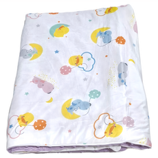 PiYOPiYO黃色小鴨涼感逗趣被CMAX體感瞬涼技術Q-Max值高達0.23, 112 x 150cm, 紫色