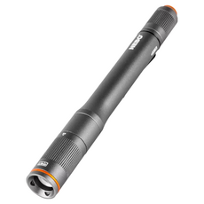 NEBO 哥倫布 隨身手電筒, 150流明 4倍調焦 3種模式 IP67防水 1公尺耐衝擊, 1個, 黑色