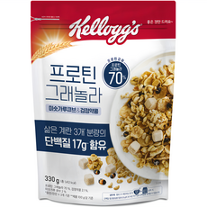 Kellogg's 家樂氏 Granola 纖穀脆 高蛋白黑豆穀物麥片, 330g, 1包