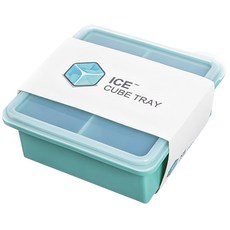 食品級矽膠副食品分裝盒/製冰盒/寶寶餐具 4格, 120ml, 1個, 單一顏色