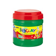 AMOS 阿摩司 大容量超輕黏土, 綠色, 400g, 1罐