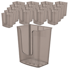 小麥購物 輕奢風黏貼式紙巾架 C567 65g, 透明灰, 18個