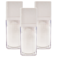 旋轉真空分裝噴霧瓶 30ml, 透明, 3個