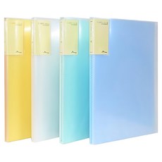 ECO Chungwoon A4 彩色內頁資料夾 30頁 黃/白/綠/藍, 顏色隨機, 4本