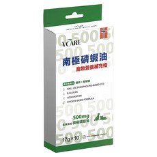 PAW PAW LAND 肉球世界 全齡犬貓 南極磷蝦營養補充條 17g, 10顆, 維持免疫力, 1盒