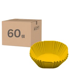 LuigiFerrero 方形蛋糕紙模, 芥末黃, 60個