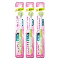 LION 獅王 Systema 細潔 高密細毛超小頭型牙刷 柔軟刷毛 顏色隨機, 1入, 3支