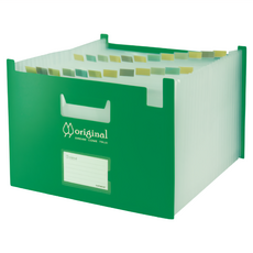 DaTaBanK 三田文具 A4 站立式24層風琴夾 24.2*33.8*4cm 聚丙烯(P.P)材質, 綠色, 1個